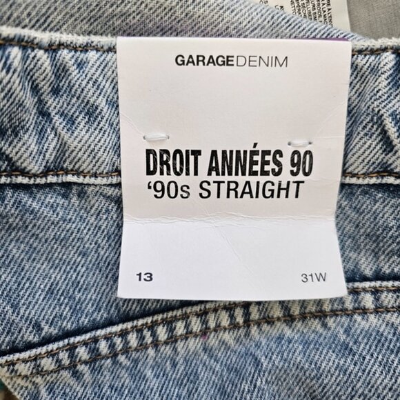 Garage 90s Straight jeans 'Everett Wash' light blue size 31 NWT - Picture 6 of 14
